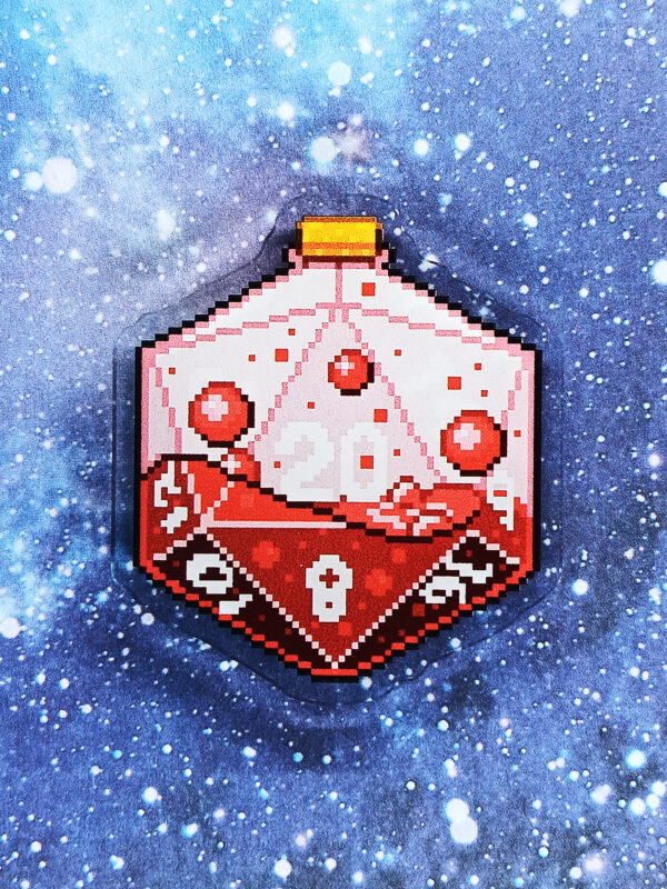 Health Potion D20 Magnet