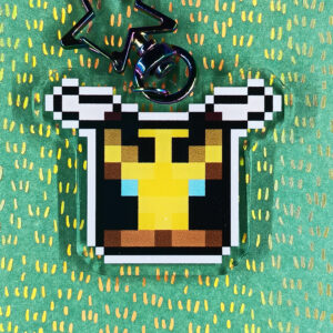 Minecraft Bee Keyring