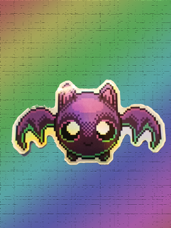 Bat Holographic Weatherproof Sticker