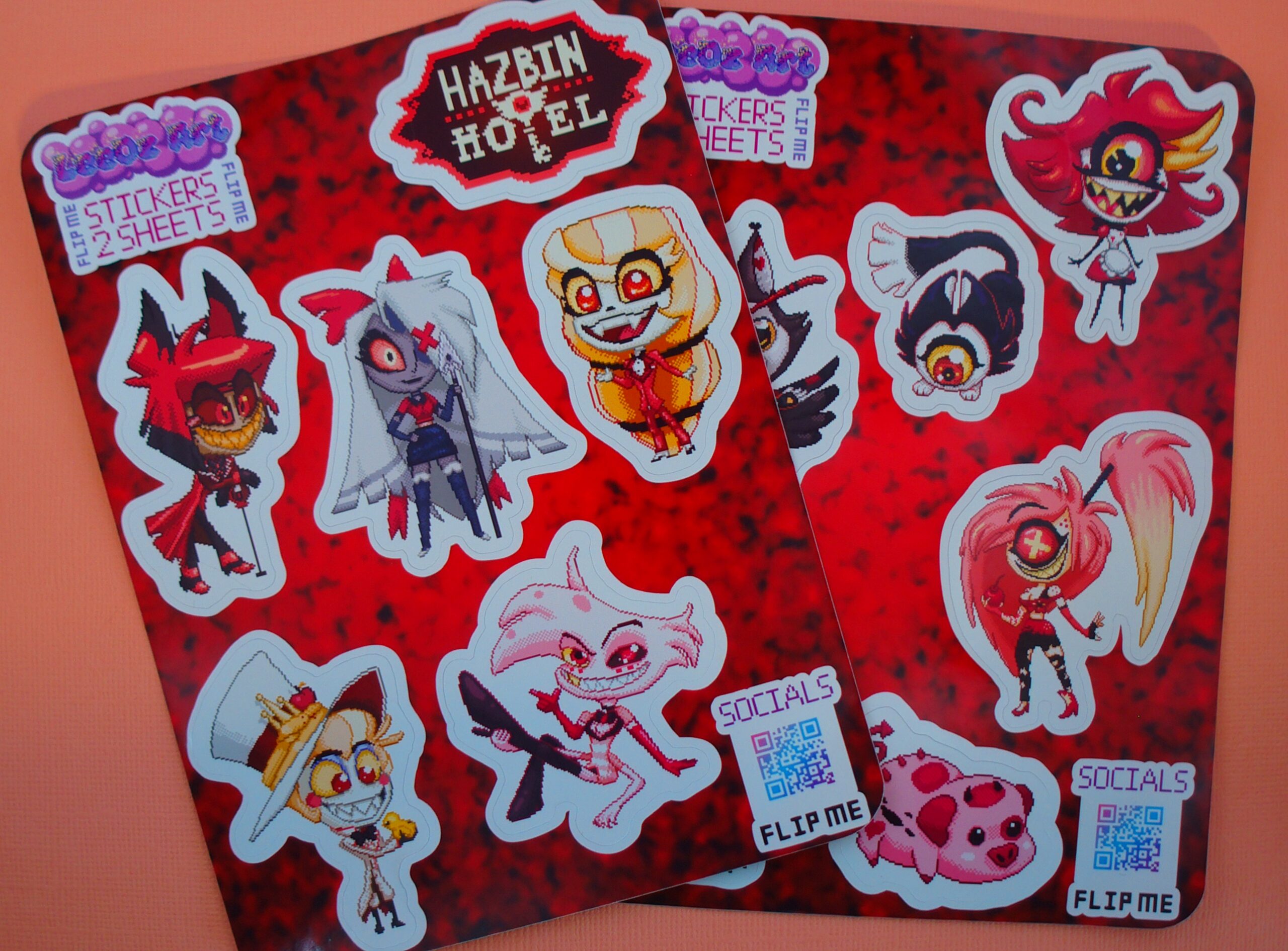 Hazbin Hotel Sticker Sheet Set