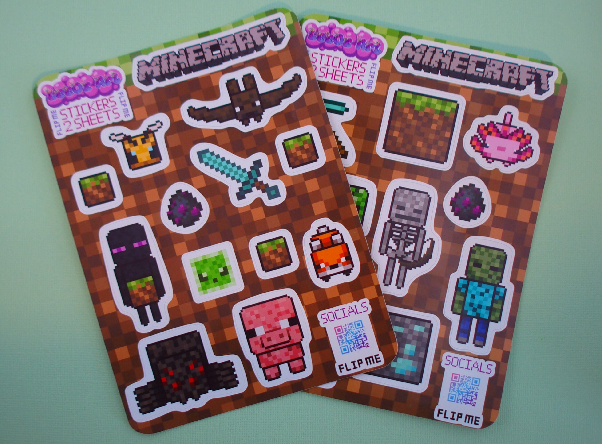Minecraft Sticker Sheet Set