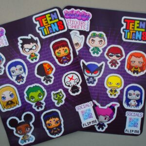 Teen Titans Sticker Sheet Set