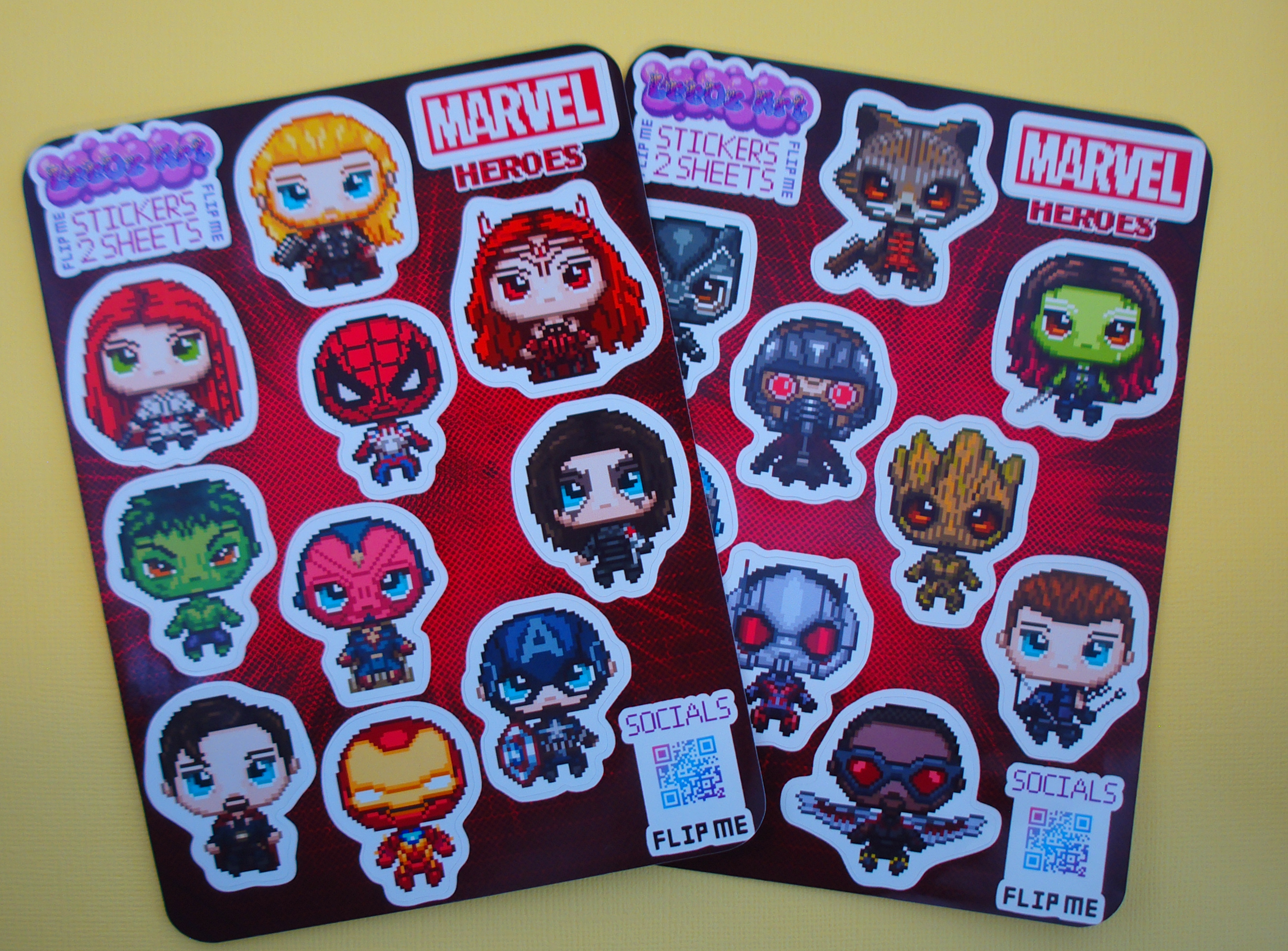 Marvel Heroes Sticker Sheet Set