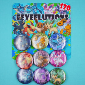 Eeveelutions Badge Pack