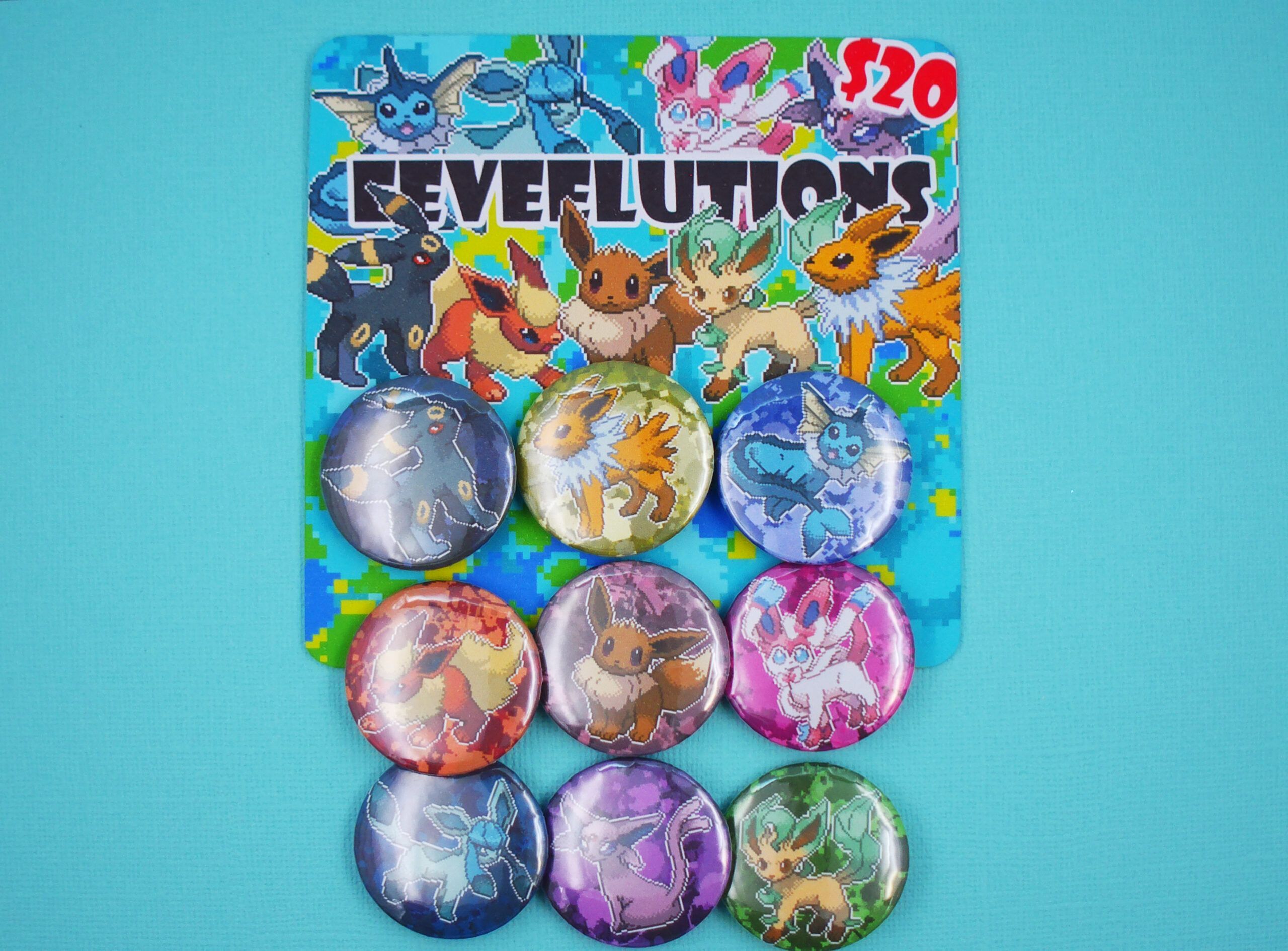 Eeveelutions Badge Pack
