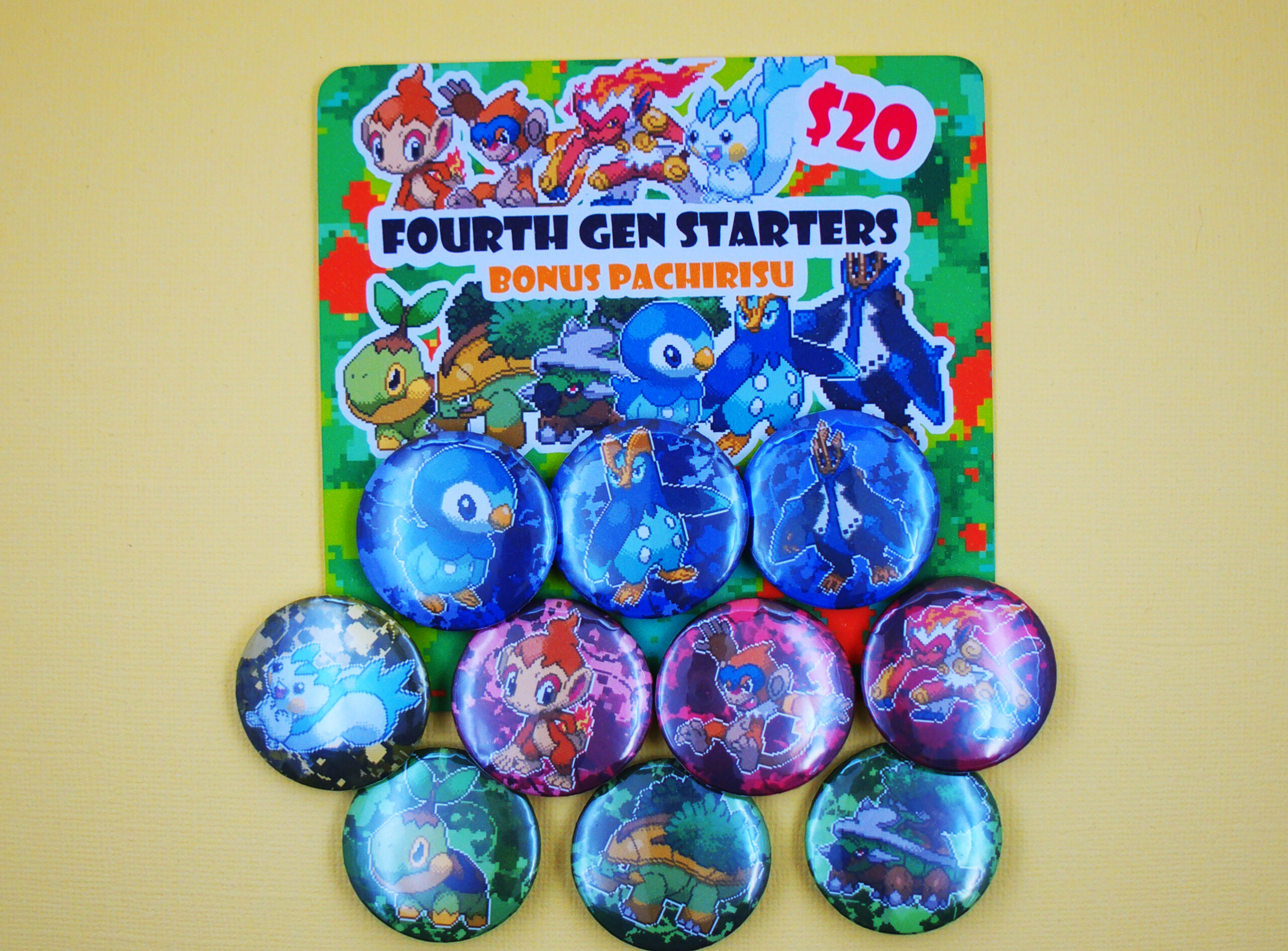 Fourth Gen Pokemon Starters