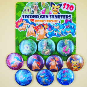Second Gen Starters Badge Pack